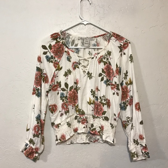 American Rag Floral Print Top - Picture 5 of 6